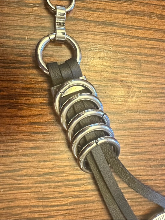 Haute Hippie Brown and Silver Braided Belt with Concho Details main image 5